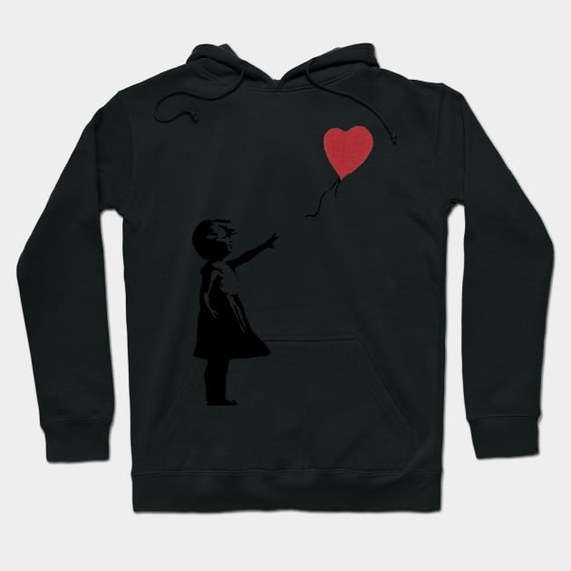 Girl With Balloon Banksy Hoodie by Confusion101